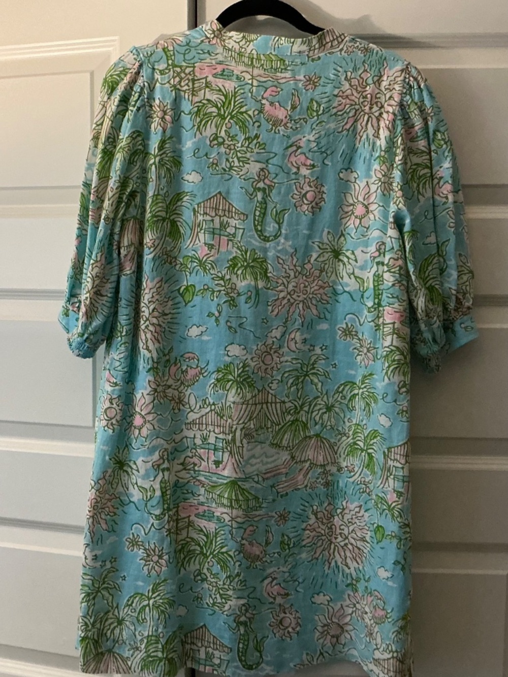 Lilly Pulitzer NWT Mialeigh Linen Elbow Sleeve Dress Size 8 - Picture 4 of 6